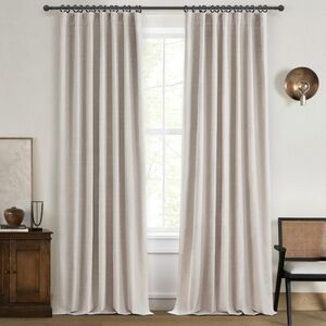 Elegant Oatmeal Pinch Pleat Curtains